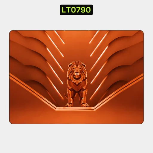 Premium Animals Laptops Skin - Wholesale | Nexa Skins — LT0790 - Animals Raw Skins (lion, orange, geometric)