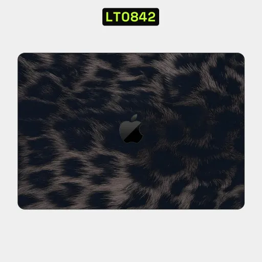 Premium Animals Laptops Skin - Wholesale | Nexa Skins — LT0842 - Animals Raw Skins (leopard, fur, black)