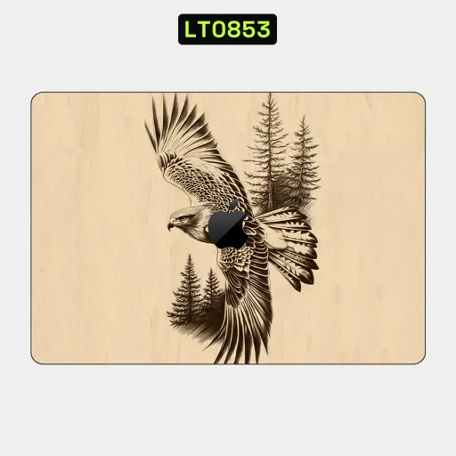 Premium Animals Laptops Skin - Wholesale | Nexa Skins — LT0853 - Animals Raw Skins (eagle, bird, forest)