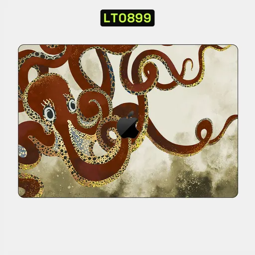 Premium Animals Laptops Skin - Wholesale | Nexa Skins — LT0899 - Animals Raw Skins (octopus, brown, ocean)