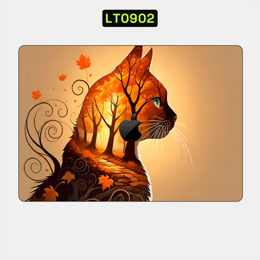 Premium Animals Laptops Skin - Wholesale | Nexa Skins — LT0902 - Animals Raw Skins (cat, autumn, forest)