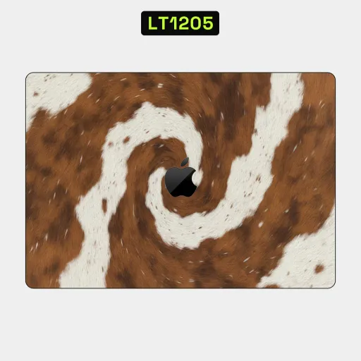 Premium Animals Laptops Skin - Wholesale | Nexa Skins — LT1205 - Animals Raw Skins (cowhide, fur, brown and white)