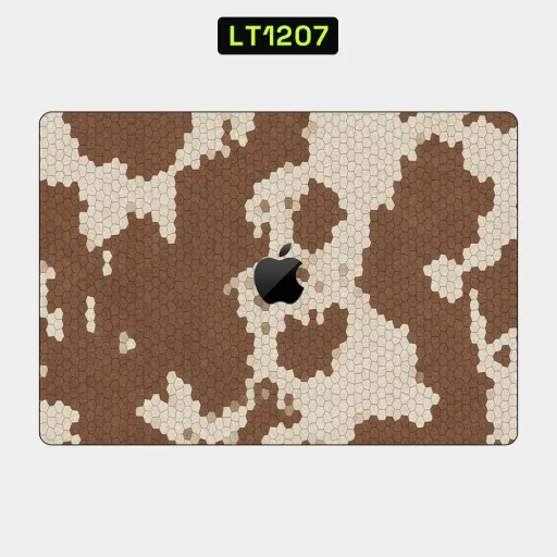 Premium Animals Laptops Skin - Wholesale | Nexa Skins — LT1207 - Animals Raw Skins (cow print, honeycomb, brown)