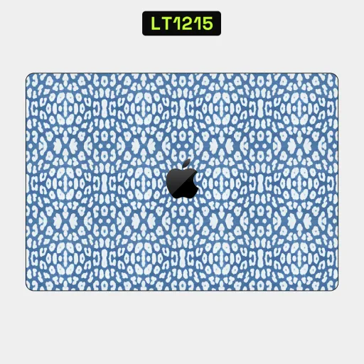 Premium Animals Laptops Skin - Wholesale | Nexa Skins — LT1215 - Animals Raw Skins (animal print, leopard, blue and white)