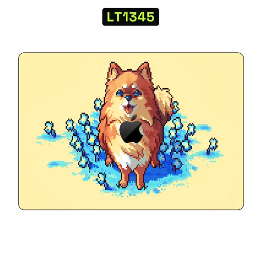 Premium Animals Laptops Skin - Wholesale | Nexa Skins — LT1345 - Animals Raw Skins (pixel art, dog, shiba inu)