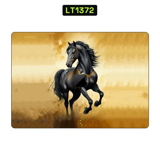 Premium Animals Laptops Skin - Wholesale | Nexa Skins — LT1372 - Animals Raw Skins (horse, black, gold)