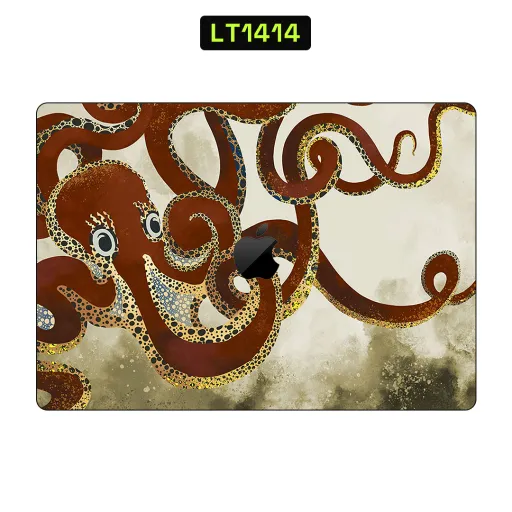 Premium Animals Laptops Skin - Wholesale | Nexa Skins — LT1414 - Animals Raw Skins (octopus, brown, tentacles)