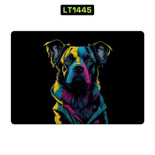 Premium Animals Laptops Skin - Wholesale | Nexa Skins — LT1445 - Animals Raw Skins (dog, colorful, neon)