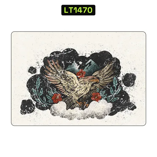 Premium Animals Laptops Skin - Wholesale | Nexa Skins — LT1470 - Animals Raw Skins (eagle, vintage, grunge)