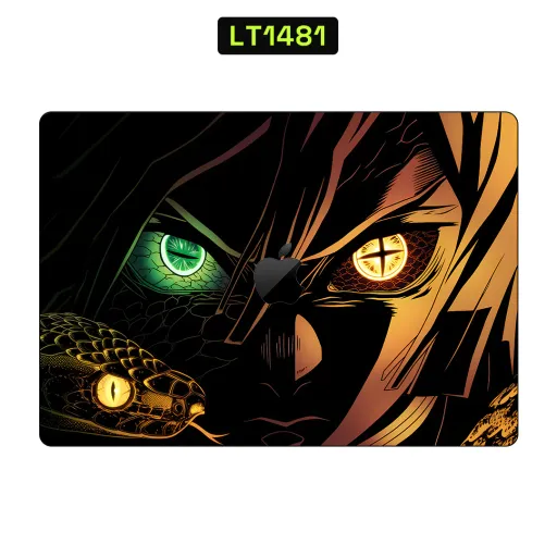 Premium Animals Laptops Skin - Wholesale | Nexa Skins — LT1481 - Animals Raw Skins (snake, anime, glowing eyes)