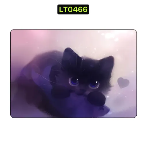 Premium Animals Laptops Skin - Wholesale | Nexa Skins — LT0466 - Animals Raw Skins (cat, cute, black cat)