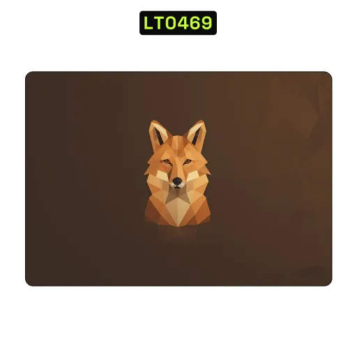 Premium Animals Laptops Skin - Wholesale | Nexa Skins — LT0469 - Animals Raw Skins (fox, low poly, geometric)