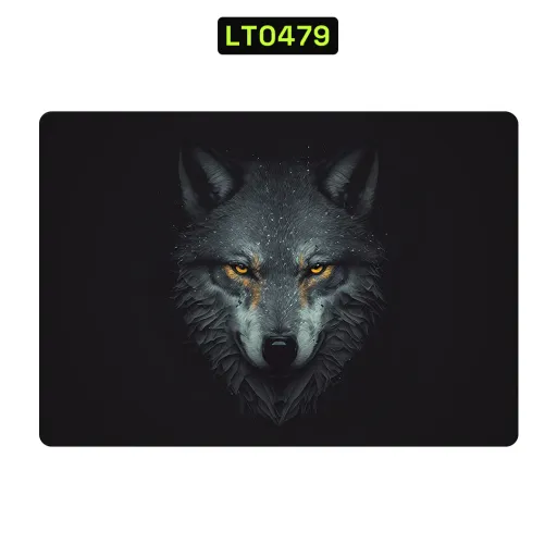 Premium Animals Laptops Skin - Wholesale | Nexa Skins — LT0479 - Animals Raw Skins (wolf, dark, predator)