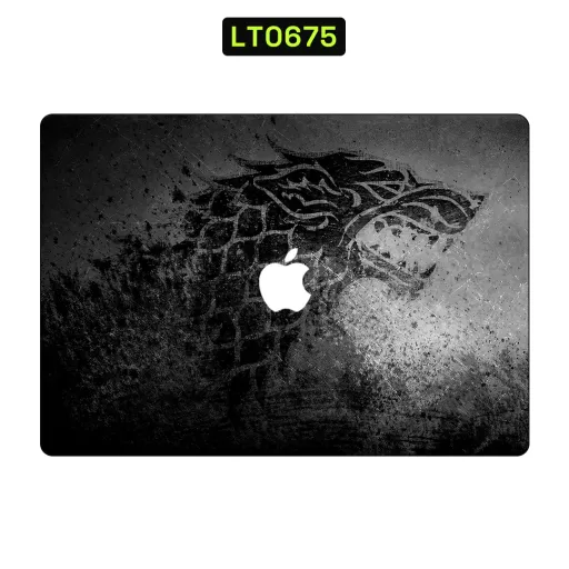Premium Animals Laptops Skin - Wholesale | Nexa Skins — LT0675 - Animals Raw Skins (wolf, grunge, dark)