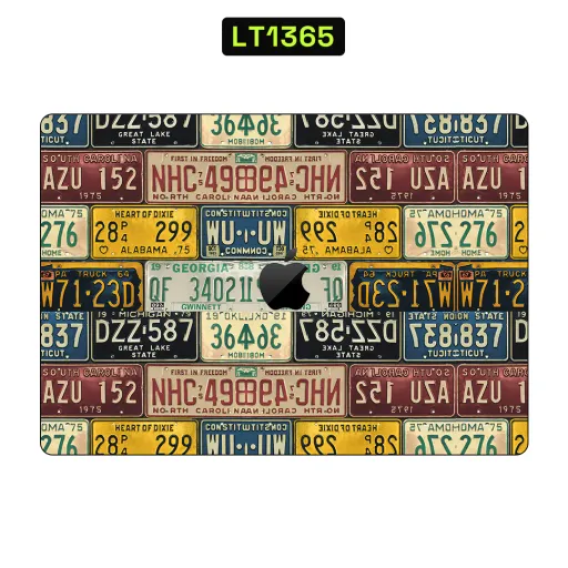 Premium Automotive Laptops Skin - Wholesale | Nexa Skins — LT1365 - Automotive Raw Skins (license plates, vintage, collage)