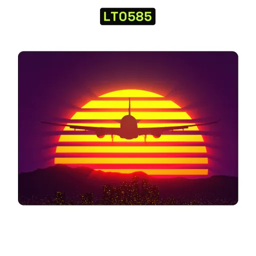Premium Automotive Laptops Skin - Wholesale | Nexa Skins — LT0585 - Automotive Raw Skins (synthwave, airplane, sunset)