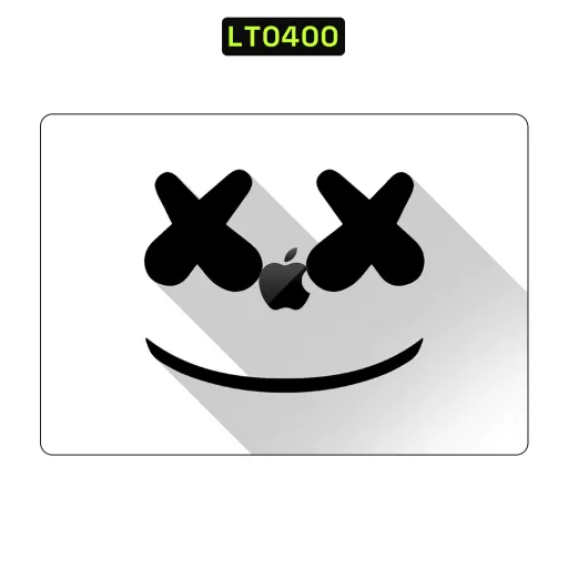 Premium Brands Laptops Skin - Wholesale | Nexa Skins — LT0400 - Brands Raw Skins (marshmello, music, black and white)