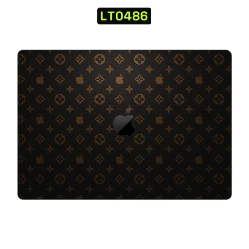 Premium Brands Laptops Skin - Wholesale | Nexa Skins — LT0486 - Brands Raw Skins (monogram, luxury, brown)