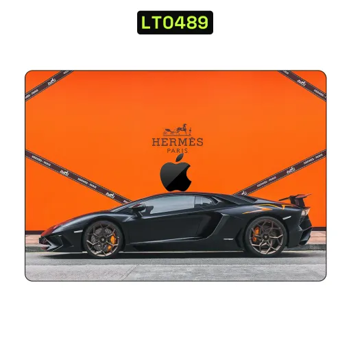 Premium Brands Laptops Skin - Wholesale | Nexa Skins — LT0489 - Brands Raw Skins (apple, supercar, orange)