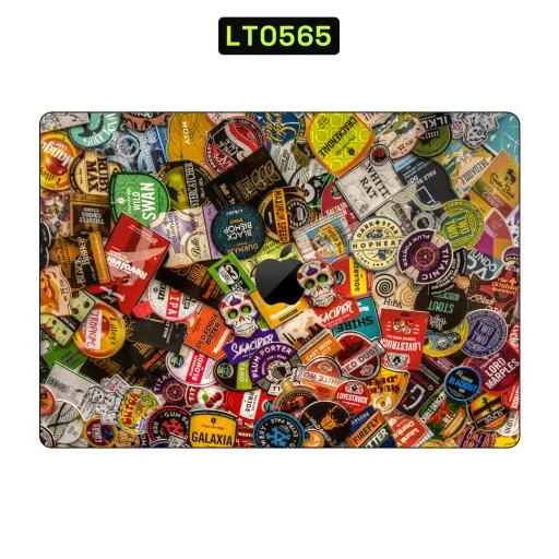 Premium Brands Laptops Skin - Wholesale | Nexa Skins — LT0565 - Brands Raw Skins (stickers, collage, colorful)