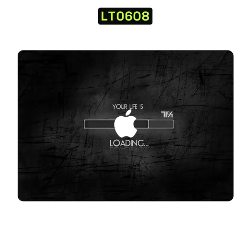 Premium Brands Laptops Skin - Wholesale | Nexa Skins — LT0608 - Brands Raw Skins (apple, loading, black)