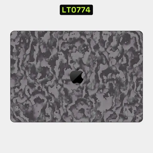 Premium Camouflage Laptops Skin - Wholesale | Nexa Skins — LT0774 - Camouflage Raw Skins (grey, dark, abstract)
