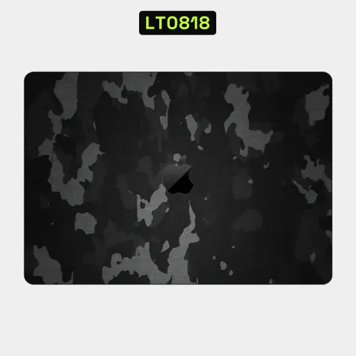 Premium Camouflage Laptops Skin - Wholesale | Nexa Skins — LT0818 - Camouflage Raw Skins (black, grey, stealth)