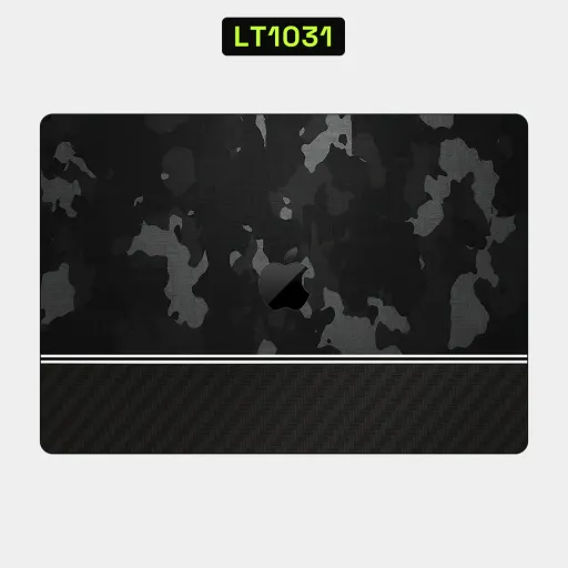 Premium Camouflage Laptops Skin - Wholesale | Nexa Skins — LT1031 - Camouflage Raw Skins (carbon fiber, black, grey)