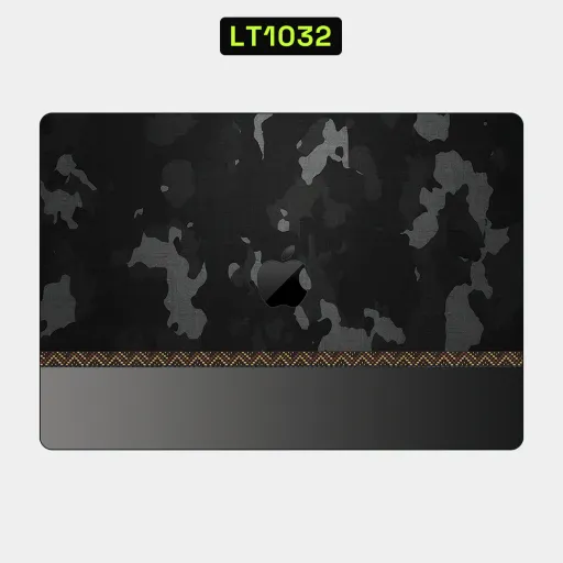 Premium Camouflage Laptops Skin - Wholesale | Nexa Skins — LT1032 - Camouflage Raw Skins (black, grey, matte)