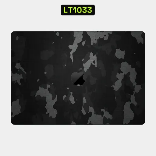 Premium Camouflage Laptops Skin - Wholesale | Nexa Skins — LT1033 - Camouflage Raw Skins (black camo, dark camouflage, tactical)