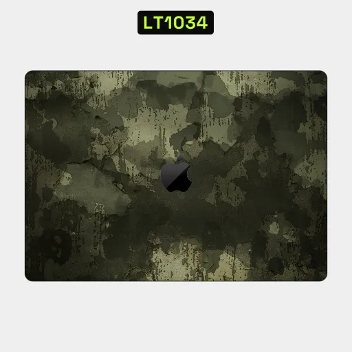 Premium Camouflage Laptops Skin - Wholesale | Nexa Skins — LT1034 - Camouflage Raw Skins (military, olive green, tactical)