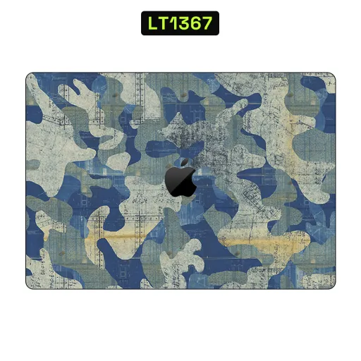 Premium Camouflage Laptops Skin - Wholesale | Nexa Skins — LT1367 - Camouflage Raw Skins (blue, blueprint, architectural)