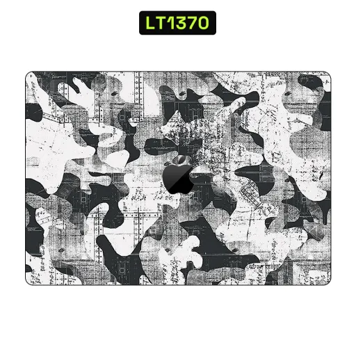 Premium Camouflage Laptops Skin - Wholesale | Nexa Skins — LT1370 - Camouflage Raw Skins (monochrome, black and white, blueprint)