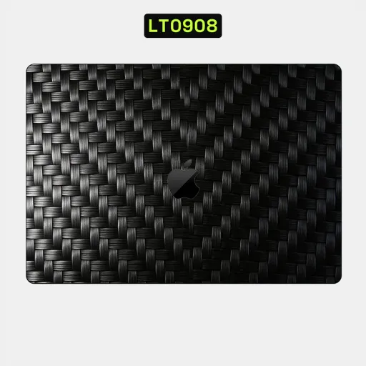 Premium Carbon Fiber Laptops Skin - Wholesale | Nexa Skins — LT0908 - Carbon Fiber Raw Skins (black, woven texture, glossy)
