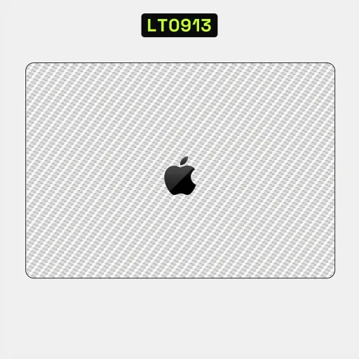 Premium Carbon Fiber Laptops Skin - Wholesale | Nexa Skins — LT0913 - Carbon Fiber Raw Skins (white, silver, textured)