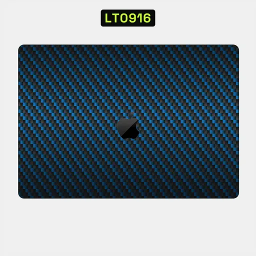 Premium Carbon Fiber Laptops Skin - Wholesale | Nexa Skins — LT0916 - Carbon Fiber Raw Skins (blue, textured, weave)