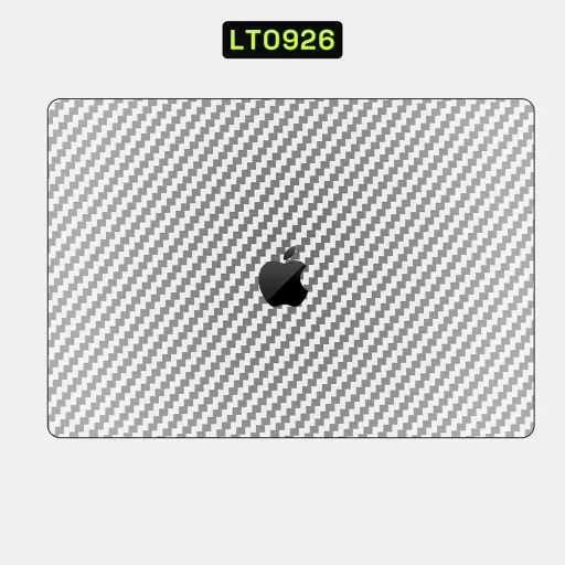 Premium Carbon Fiber Laptops Skin - Wholesale | Nexa Skins — LT0926 - Carbon Fiber Raw Skins (silver, white, metallic)