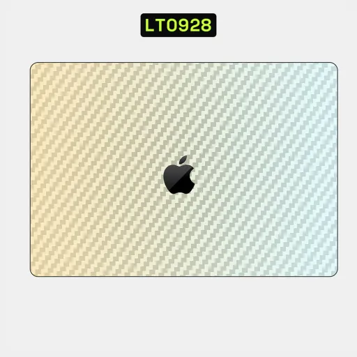 Premium Carbon Fiber Laptops Skin - Wholesale | Nexa Skins — LT0928 - Carbon Fiber Raw Skins (gradient, yellow, blue)