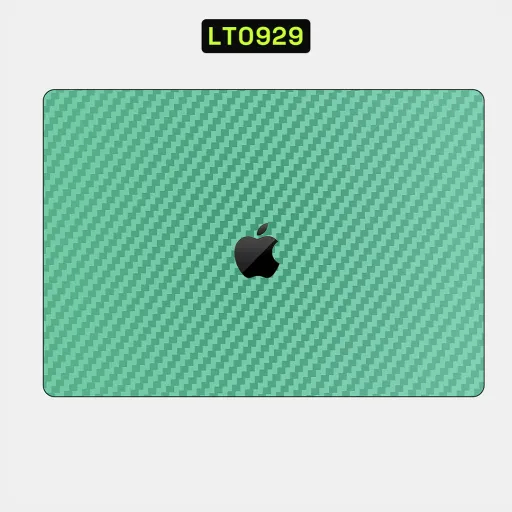 Premium Carbon Fiber Laptops Skin - Wholesale | Nexa Skins — LT0929 - Carbon Fiber Raw Skins (green, textured, weave)
