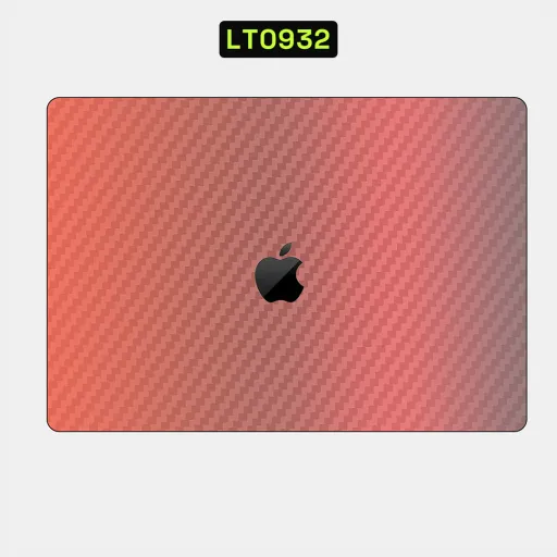 Premium Carbon Fiber Laptops Skin - Wholesale | Nexa Skins — LT0932 - Carbon Fiber Raw Skins (red, gradient, textured)
