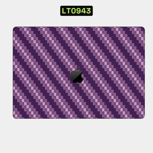 Premium Carbon Fiber Laptops Skin - Wholesale | Nexa Skins — LT0943 - Carbon Fiber Raw Skins (purple, textured, diagonal)