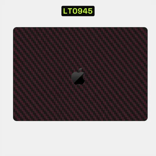 Premium Carbon Fiber Laptops Skin - Wholesale | Nexa Skins — LT0945 - Carbon Fiber Raw Skins (burgundy, maroon, textured)