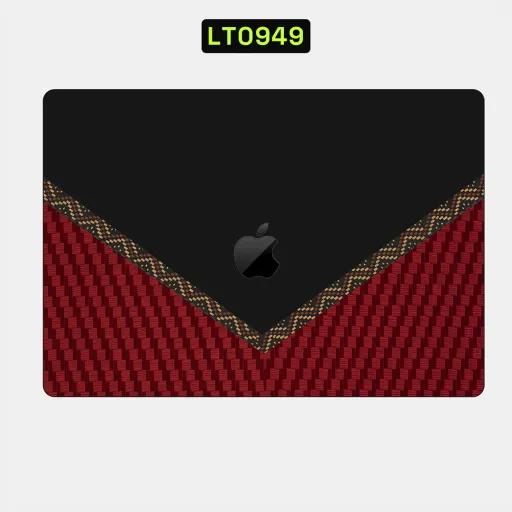 Premium Carbon Fiber Laptops Skin - Wholesale | Nexa Skins — LT0949 - Carbon Fiber Raw Skins (red, black, pattern)
