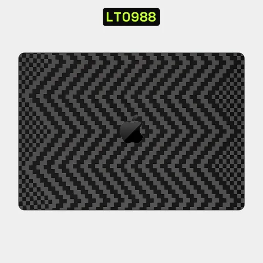 Premium Carbon Fiber Laptops Skin - Wholesale | Nexa Skins — LT0988 - Carbon Fiber Raw Skins (dark grey, checkerboard, geometric)
