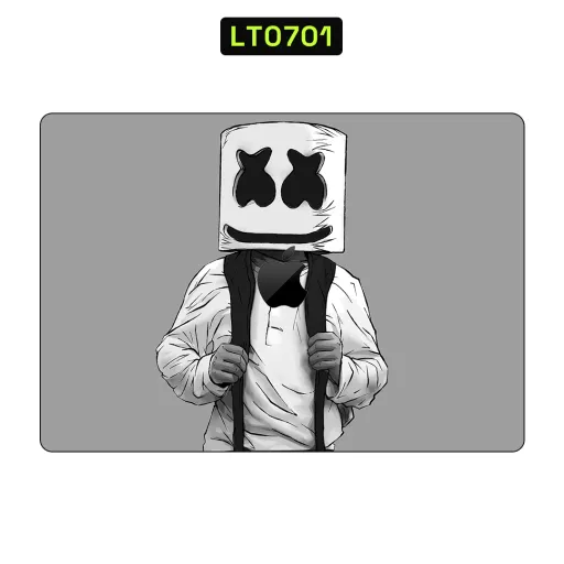 Premium Cartoon Laptops Skin - Wholesale | Nexa Skins — LT0701 - Cartoon Raw Skins (dj, marshmello, monochrome)