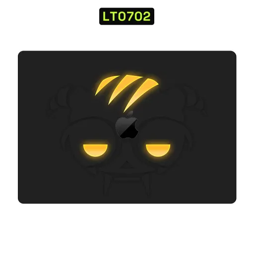 Premium Cartoon Laptops Skin - Wholesale | Nexa Skins — LT0702 - Cartoon Raw Skins (monster, black, yellow)