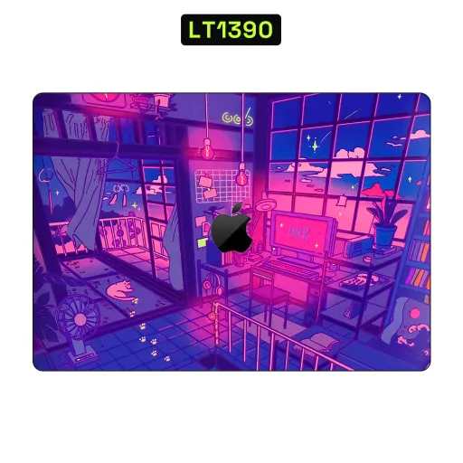 Premium Cartoon Laptops Skin - Wholesale | Nexa Skins — LT1390 - Cartoon Raw Skins (anime, neon, purple)
