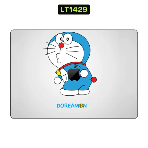Premium Cartoon Laptops Skin - Wholesale | Nexa Skins — LT1429 - Cartoon Raw Skins (doraemon, blue, apple logo)
