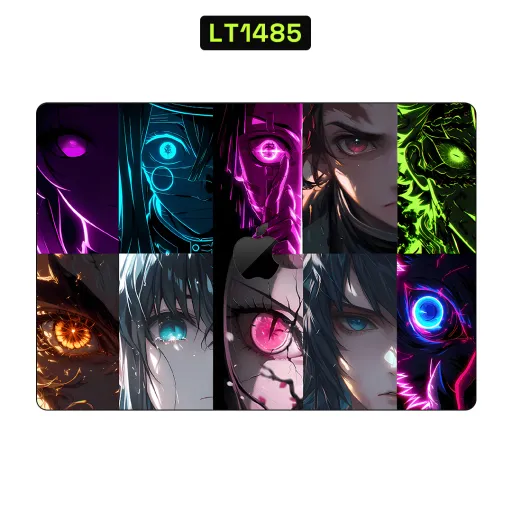 Premium Cartoon Laptops Skin - Wholesale | Nexa Skins — LT1485 - Cartoon Raw Skins (anime, demon slayer, glowing eyes)