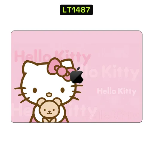 Premium Cartoon Laptops Skin - Wholesale | Nexa Skins — LT1487 - Cartoon Raw Skins (hello kitty, pink, cute)